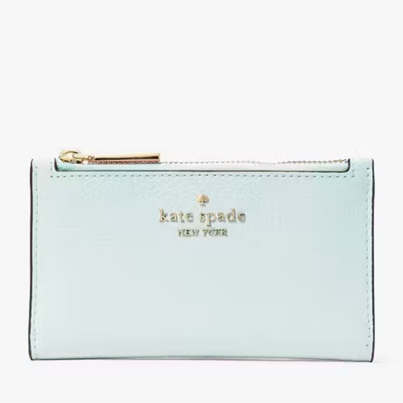 kate spade Other - ♠️Kate Spade ♠️ Julia Small Slim Bifold Wallet♠️ Powder Blue Pebbled Leather